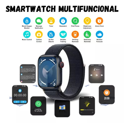 Combo Diadema Airdots Promax + Smartwatch Serie 9 +7 Pulsos