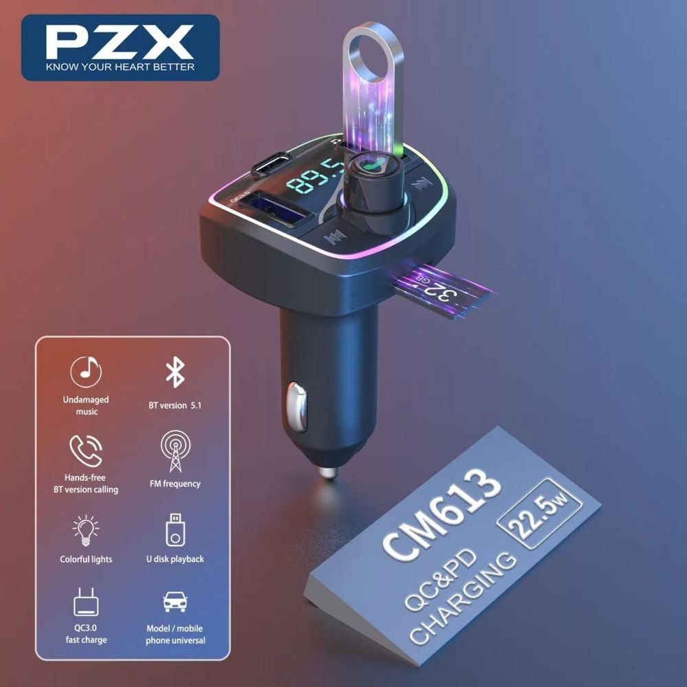 Modulador para carro De Bluetooth PZX CM613